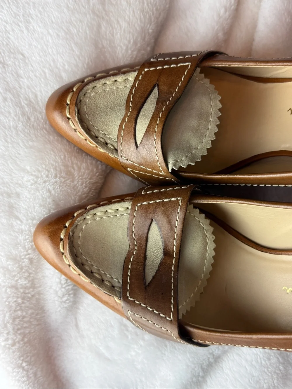 Cole Haan Nike Air Two-Tone Leather Loafer Pumps